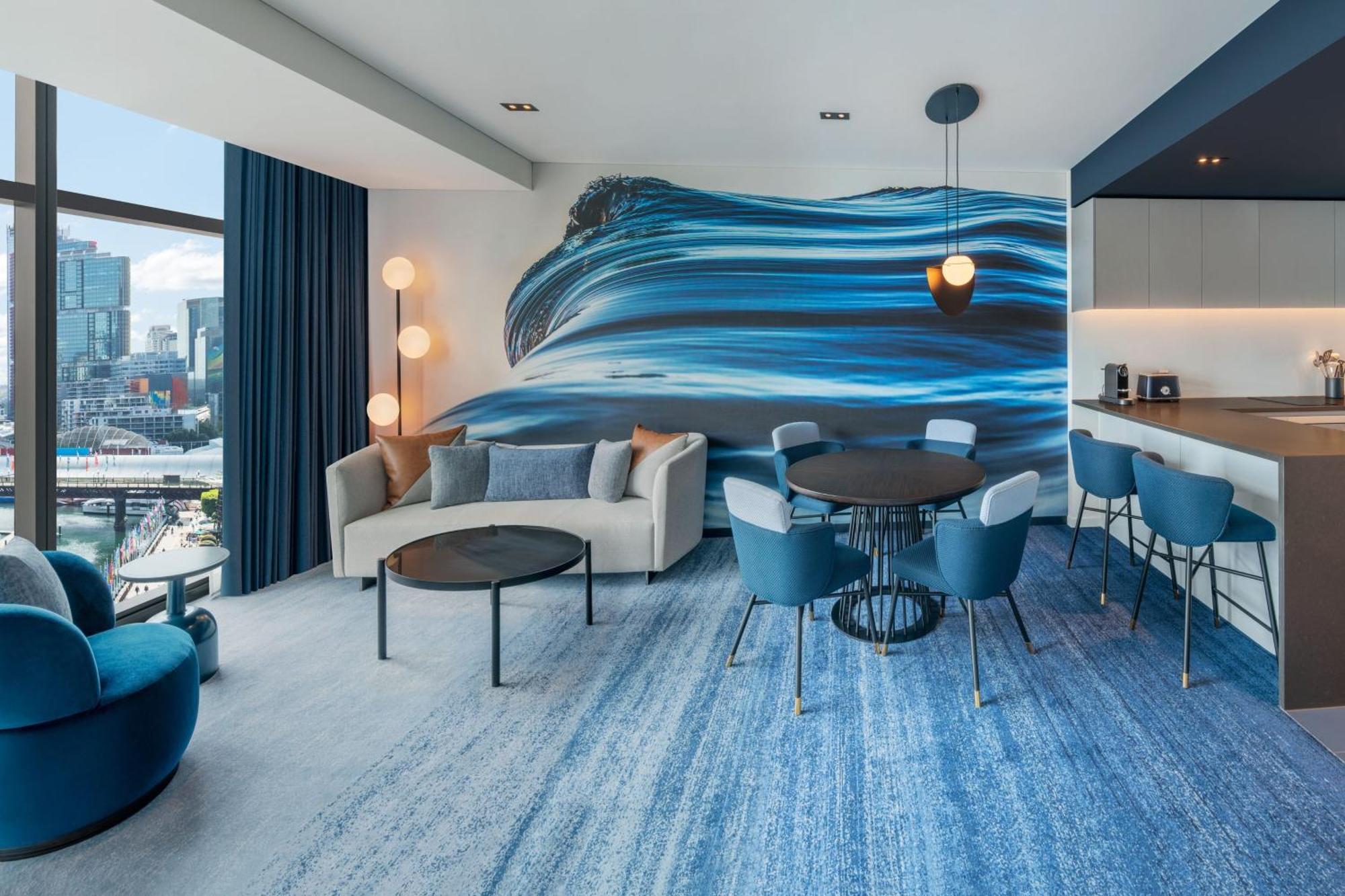W Sydney Hotel Luaran gambar The Living Room at The Standard East Village